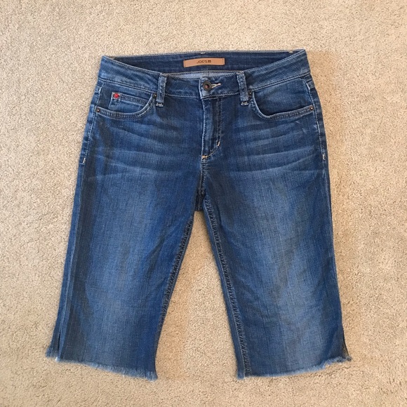 Joe's Jeans Pants - Joes Altered Denim Blue Jean Long Shorts Womens Waist Size 27 US 4 The Honey y2k